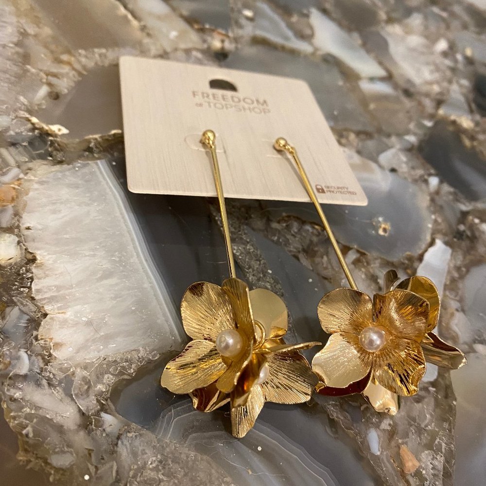 Topshop gold earrings